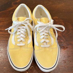 yellow vans size 6 1/2 mens or 8 1/2 womens